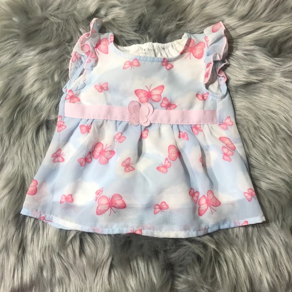 healthtex Other - Healthex 0-3 M blue dress w/butterflies